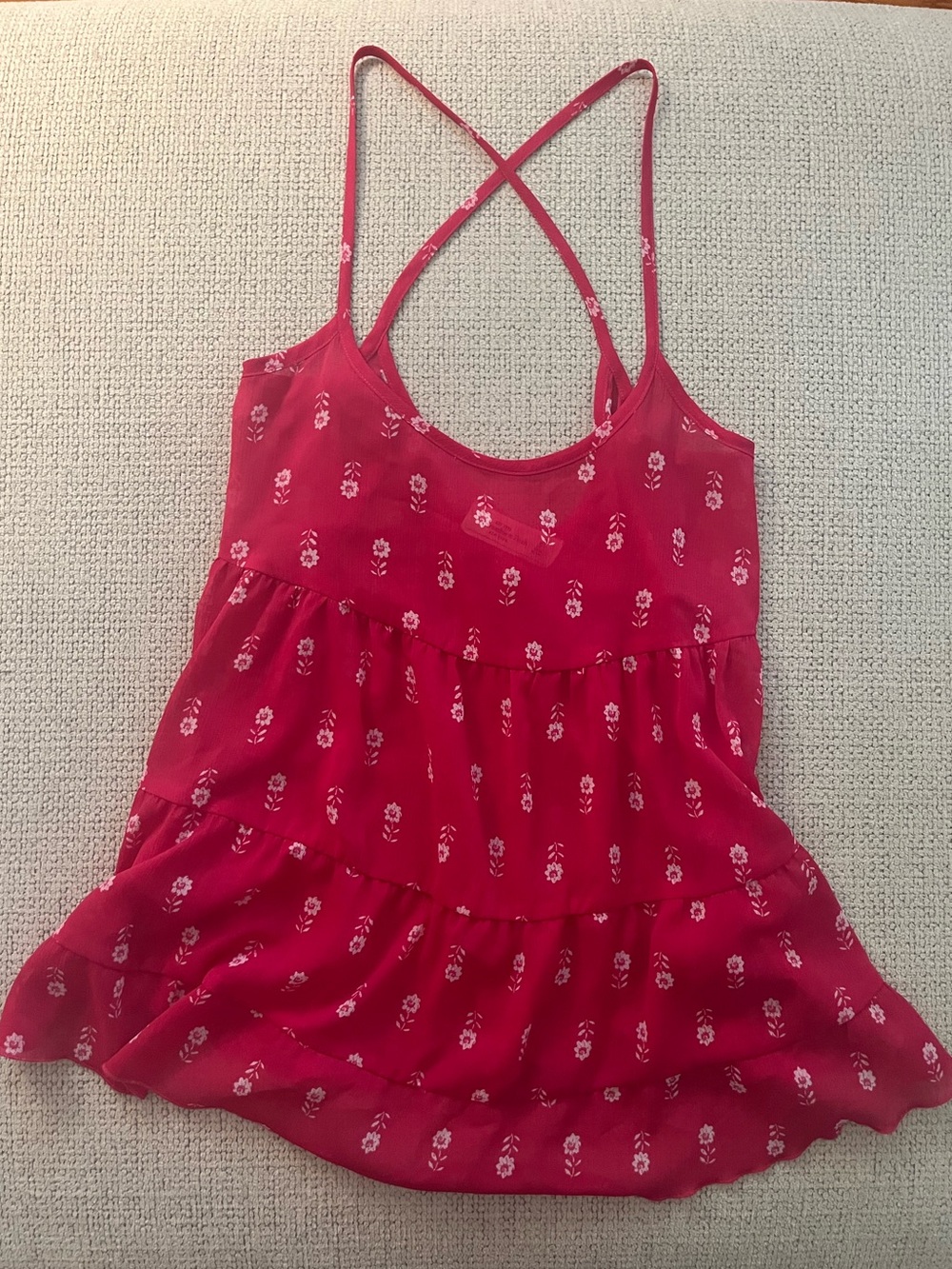 Abercrombie & Fitch Pink Floral Top